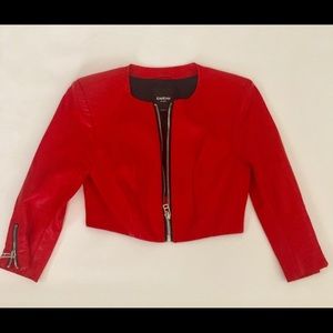 Like New Bebe cropped jacket. Worn once
